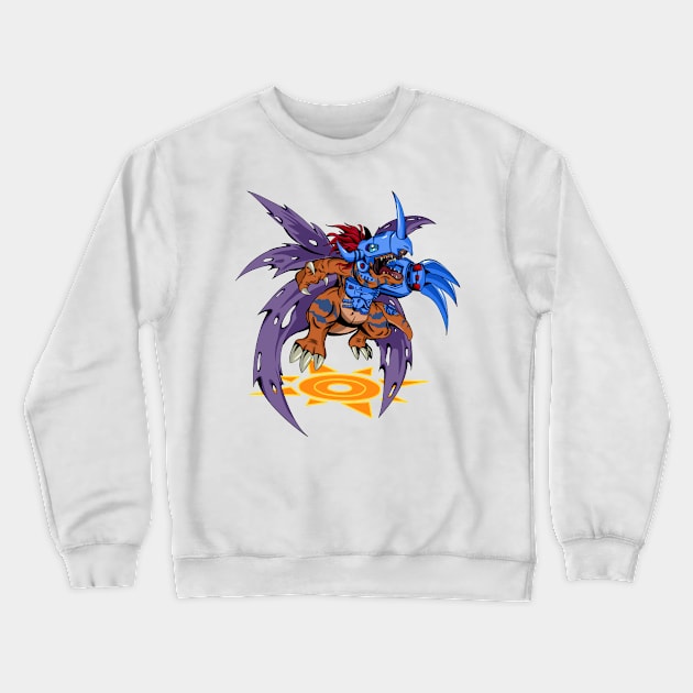 Metal Digital Crewneck Sweatshirt by Loganue